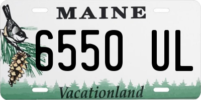 ME license plate 6550UL