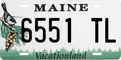 ME license plate 6551TL