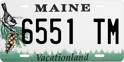 ME license plate 6551TM