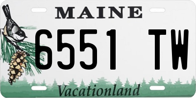 ME license plate 6551TW