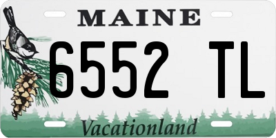 ME license plate 6552TL