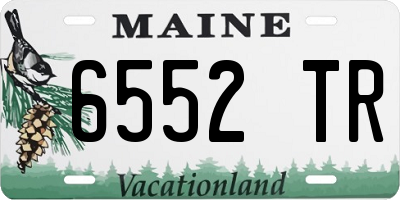 ME license plate 6552TR