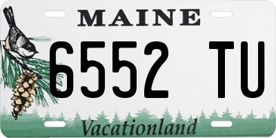 ME license plate 6552TU