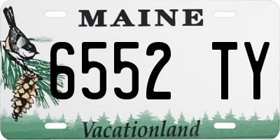 ME license plate 6552TY