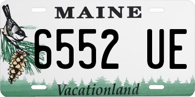 ME license plate 6552UE