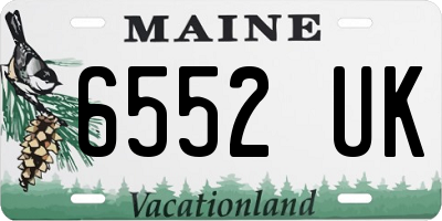 ME license plate 6552UK