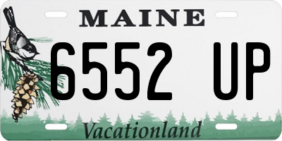 ME license plate 6552UP