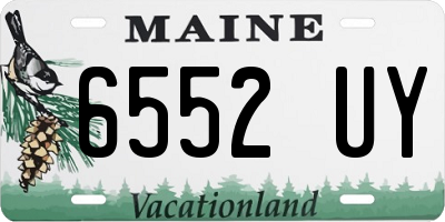 ME license plate 6552UY