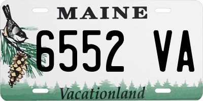 ME license plate 6552VA