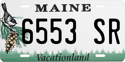 ME license plate 6553SR