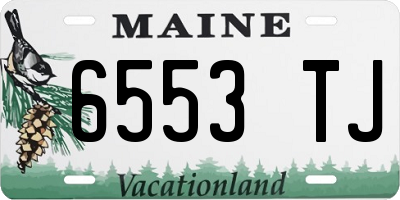 ME license plate 6553TJ