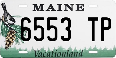 ME license plate 6553TP