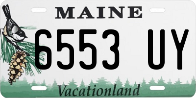 ME license plate 6553UY