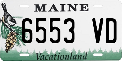 ME license plate 6553VD