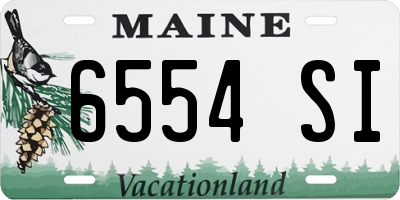 ME license plate 6554SI
