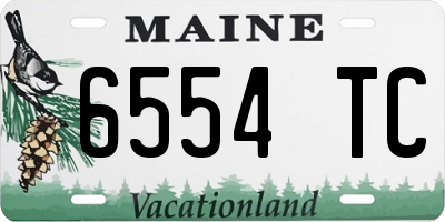 ME license plate 6554TC