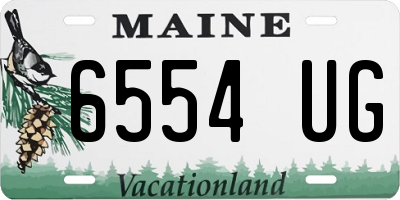 ME license plate 6554UG