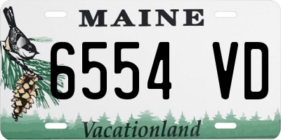 ME license plate 6554VD