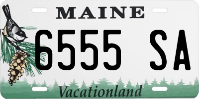 ME license plate 6555SA