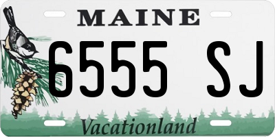 ME license plate 6555SJ