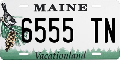 ME license plate 6555TN