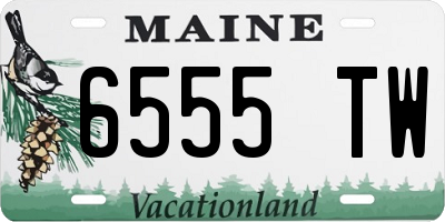 ME license plate 6555TW