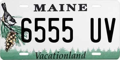 ME license plate 6555UV