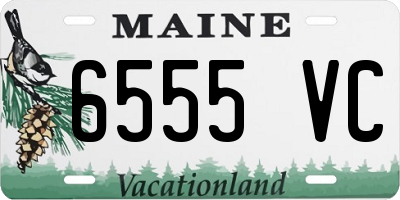 ME license plate 6555VC