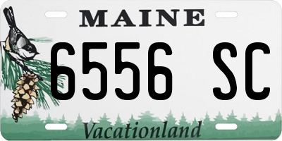 ME license plate 6556SC