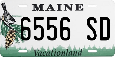 ME license plate 6556SD