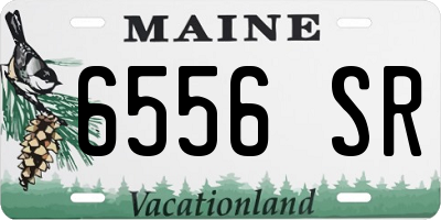 ME license plate 6556SR