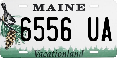 ME license plate 6556UA