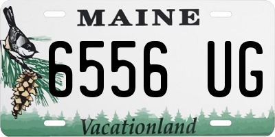 ME license plate 6556UG