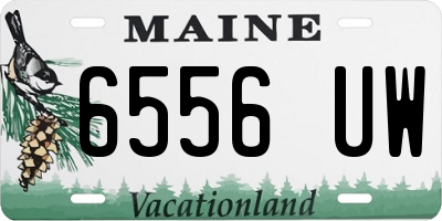 ME license plate 6556UW