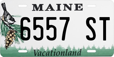 ME license plate 6557ST