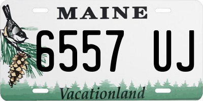 ME license plate 6557UJ