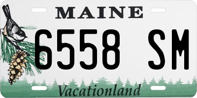 ME license plate 6558SM