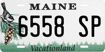 ME license plate 6558SP