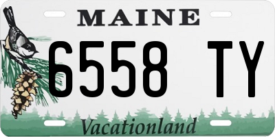 ME license plate 6558TY