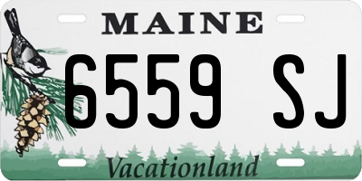 ME license plate 6559SJ