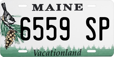 ME license plate 6559SP