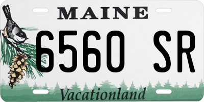 ME license plate 6560SR