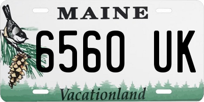 ME license plate 6560UK