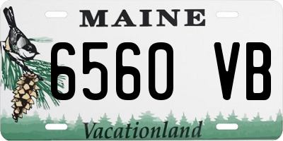 ME license plate 6560VB