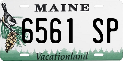 ME license plate 6561SP