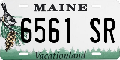 ME license plate 6561SR