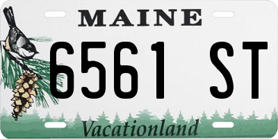 ME license plate 6561ST