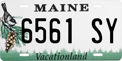 ME license plate 6561SY