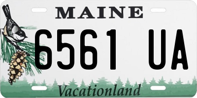 ME license plate 6561UA