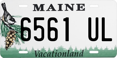 ME license plate 6561UL